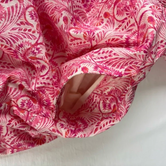 💗 NWT J.Crew Pink Cotton Floral Smocked Dress | Pockets | Flowy Fit 💗 - Picture 11 of 13